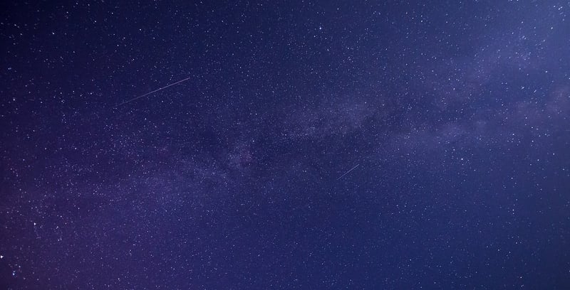 Milky Way night sky